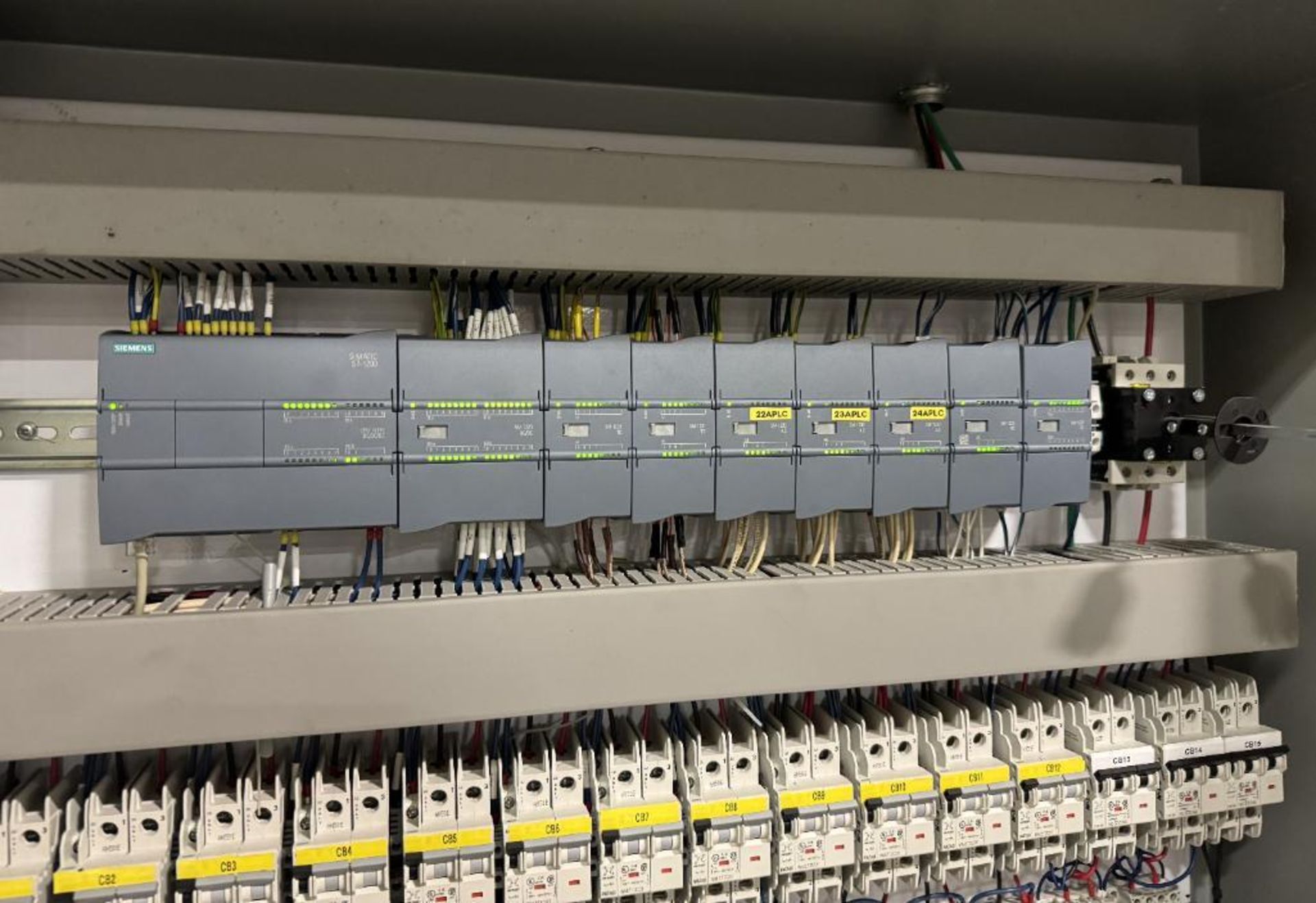 Lot Of (2) Control Panels. With Siemens Simatic HMI Touch Panel, Siemens PLC's, misc. relays. - Image 4 of 9