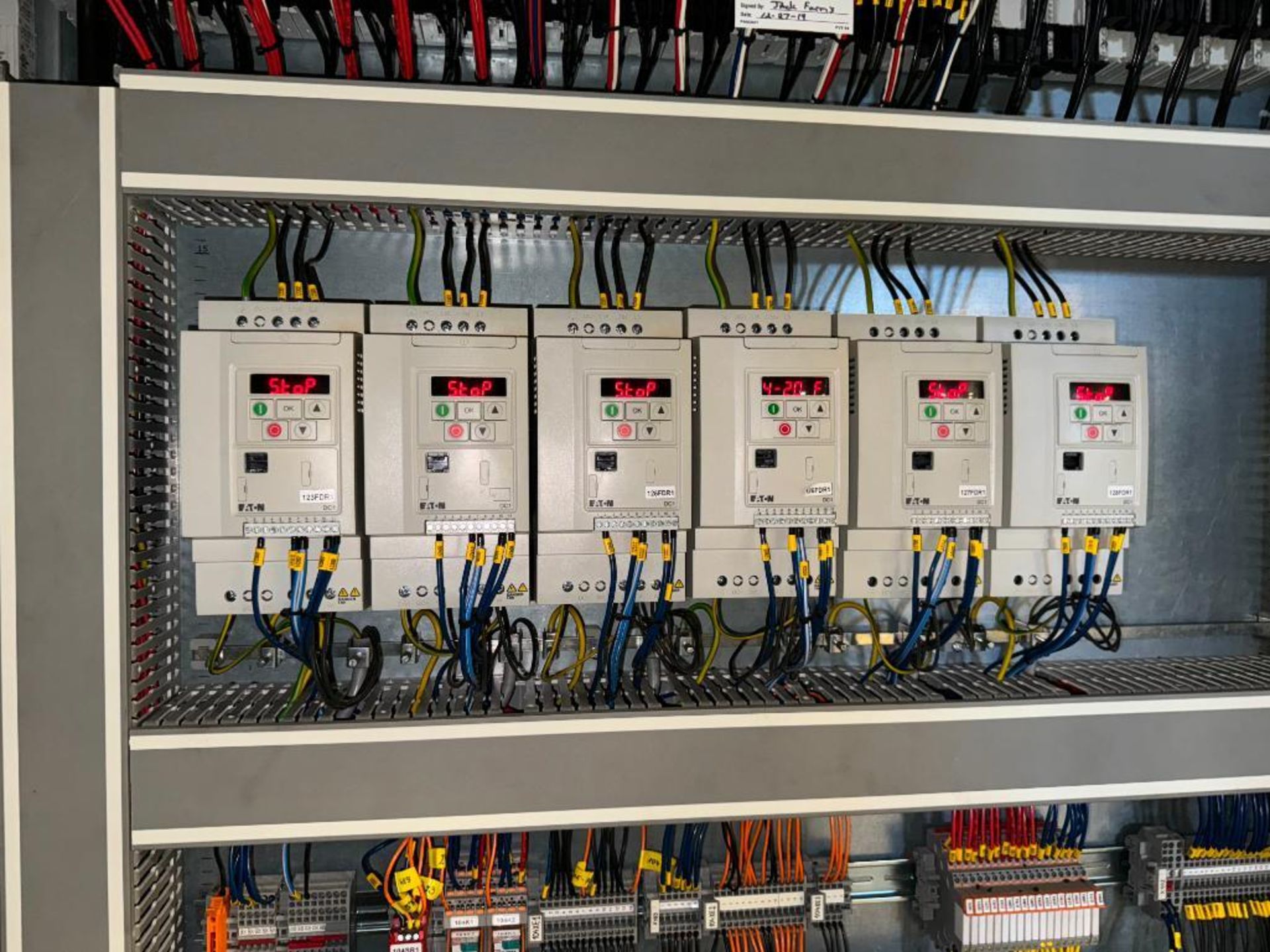 Lot Of (3) Control Panels. With Siemens Simatic HMI Touch Panel, Siemens PLC's, Eaton drives, misc. - Image 18 of 35