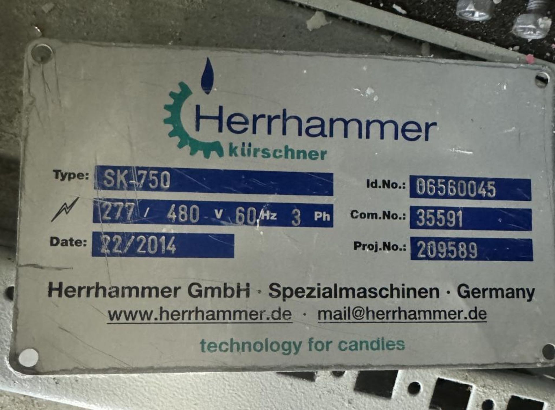 Herrhammer Paraffin Spraying Chamber, Type PSK-1000A, Serial# 14700045, Built 2014. - Image 29 of 34