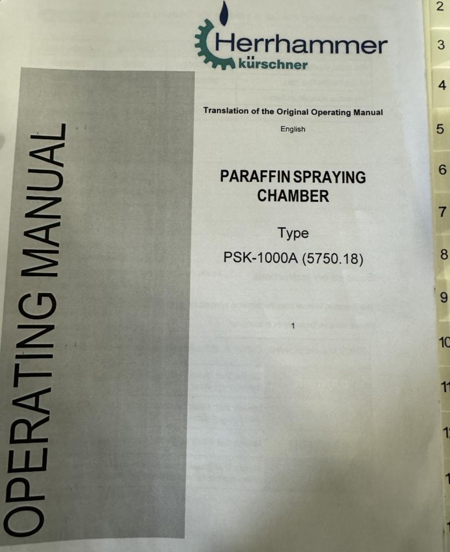 Herrhammer Paraffin Spraying Chamber, Type PSK-1000A, Serial# 14700045, Built 2014. - Image 34 of 34