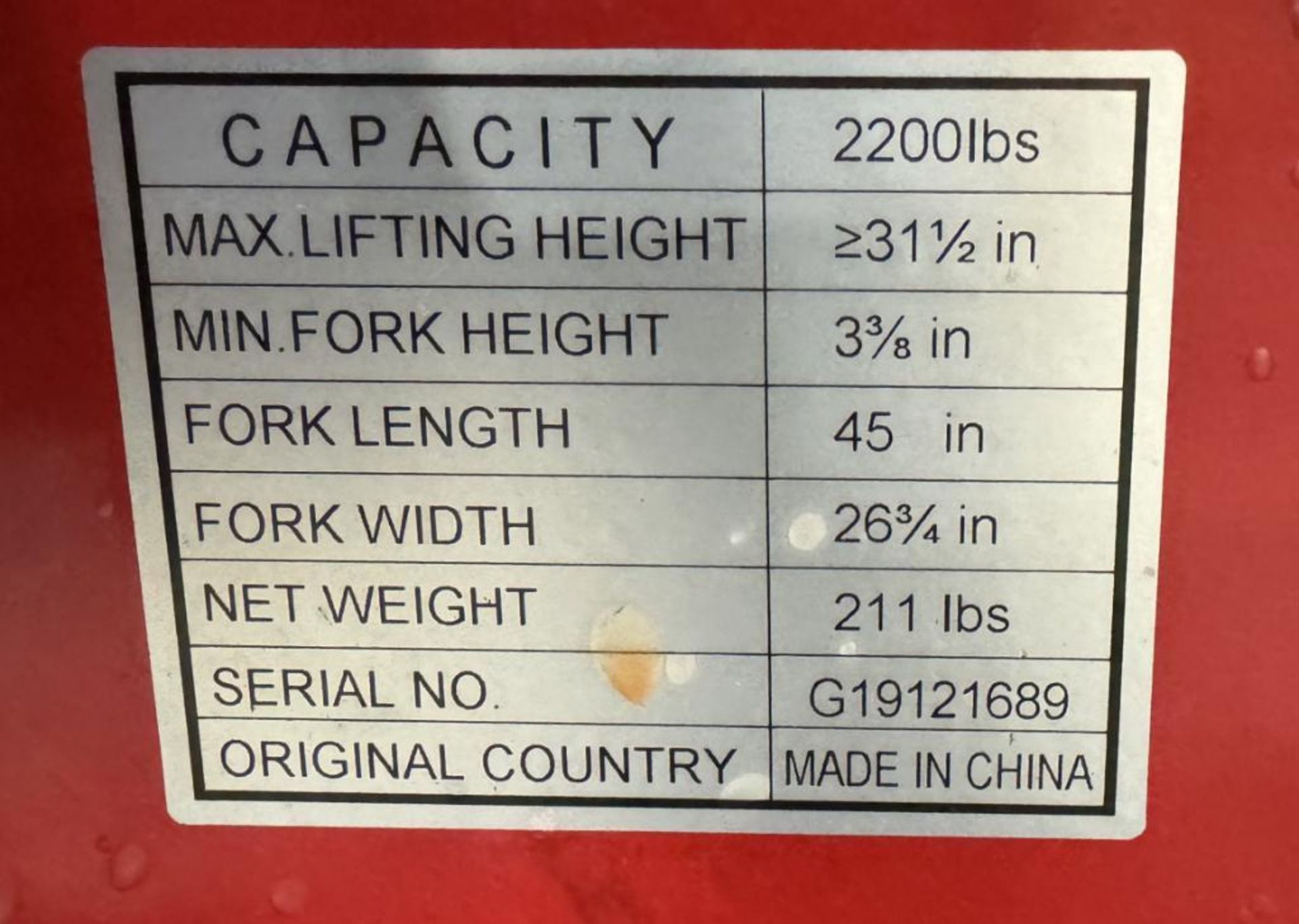 Lot Of (2) Wesco Pallet Jacks, approximate 2200#. - Image 4 of 4