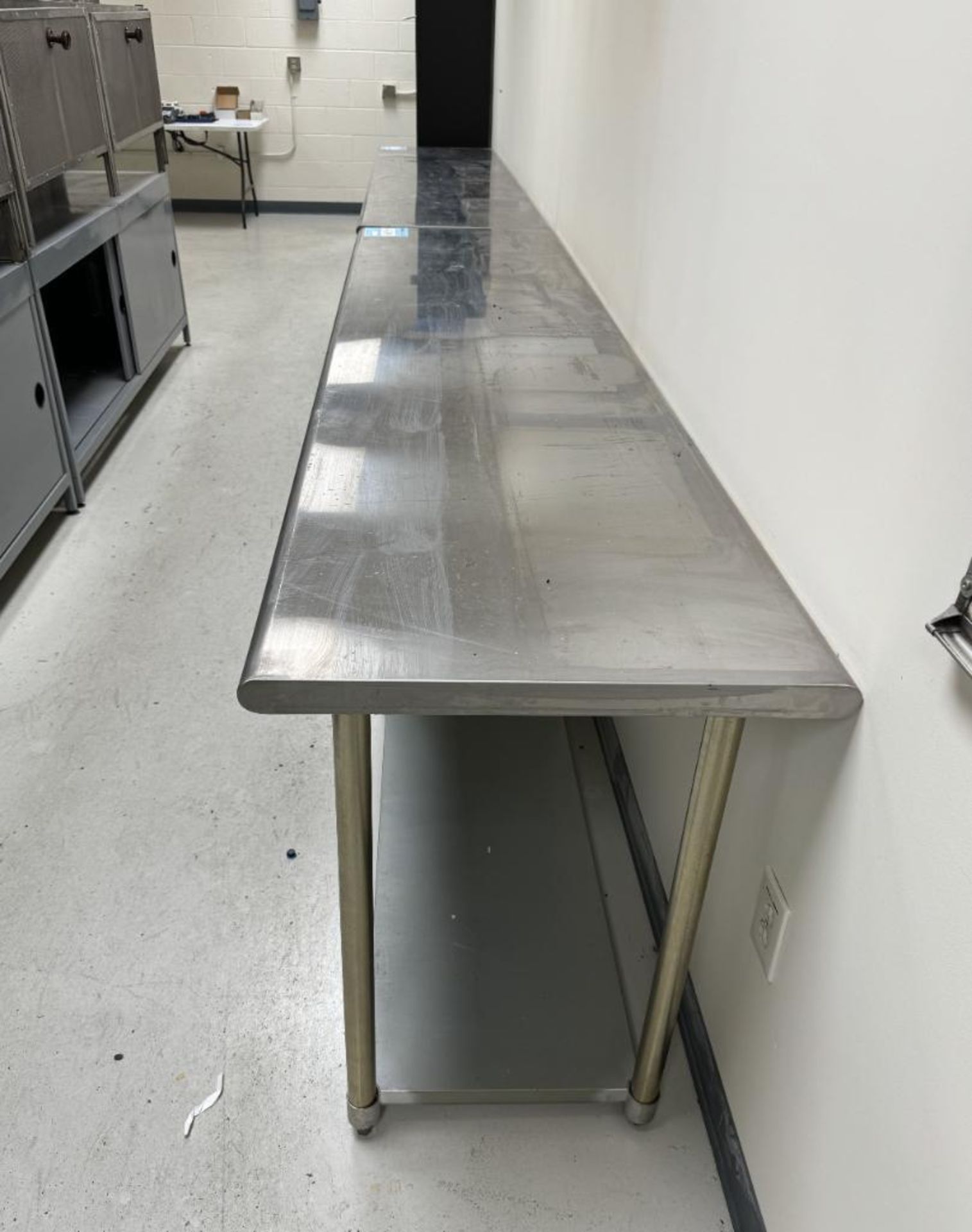 Lot Of (2) Stainless Steel Tables. Approximate 24" x 96". - Image 3 of 3