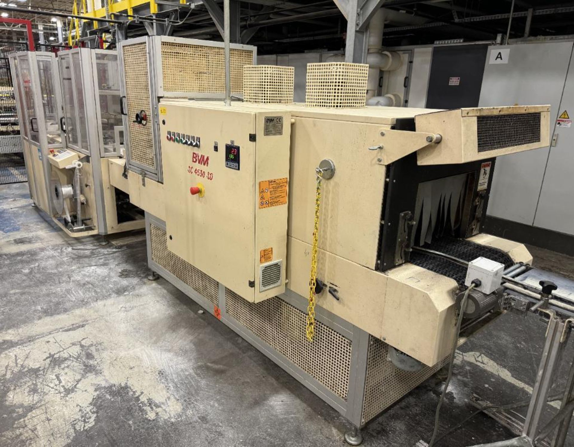 BVM Compacta 5022 EGS SV Shrink Wrapper, Serial# 20140552711, Built 2014. With BVM Brunner SC-4530-S