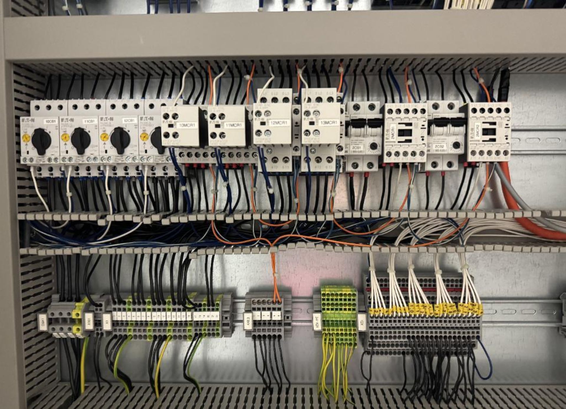 Lot Of (3) Control Panels. With Eaton drives, Siemens PLC's, misc. relays. - Image 4 of 15