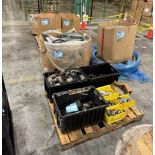 Lot Consisting Of: Spool of wire, pipe hangers, pipe fittings, hose, butterfly valves.