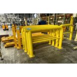 Lot Of Safety posts, railings, and pallet racking floor guards.