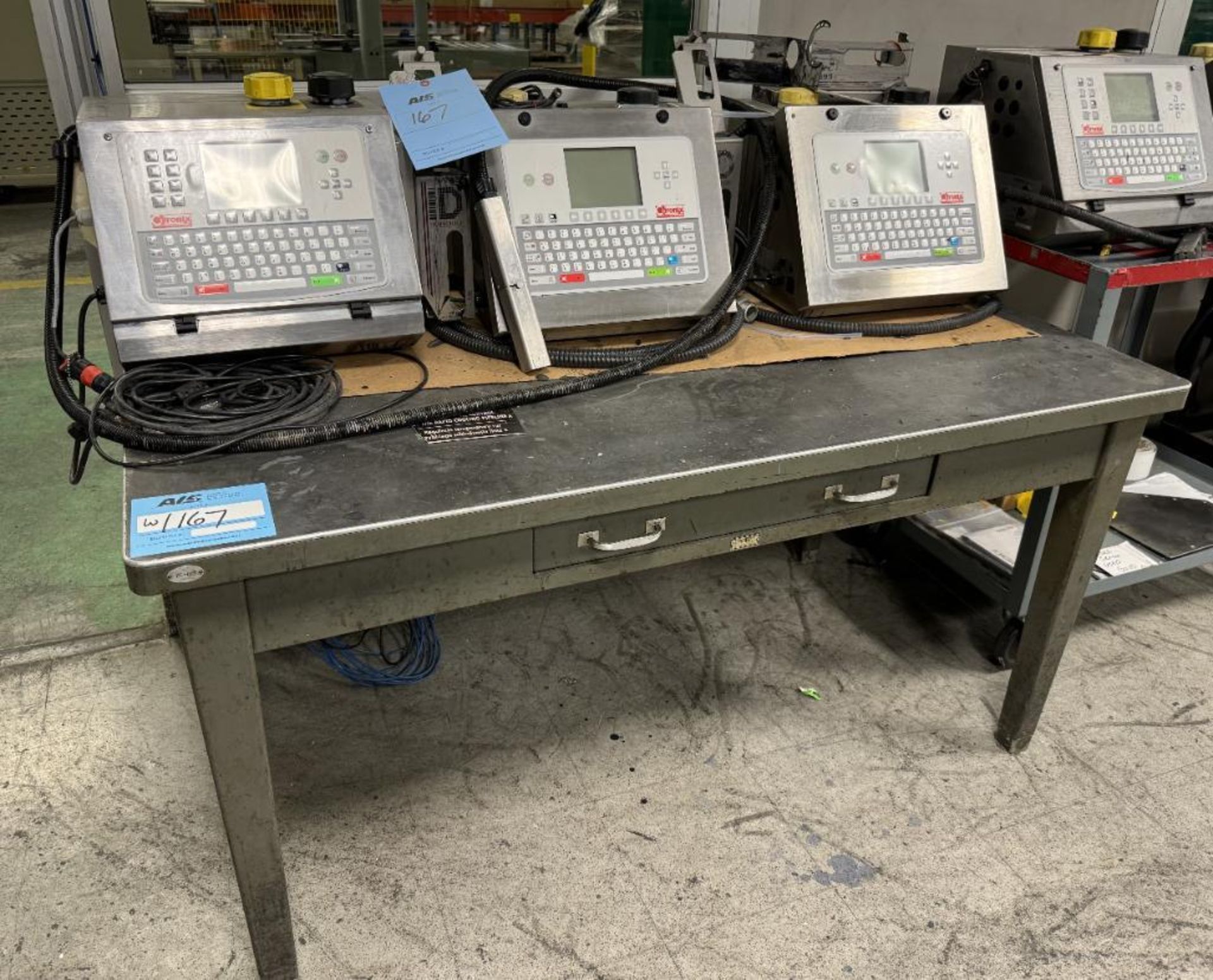 Lot Consisting Of: (1) Work table, (1) Citronix Ci700 printer, (2) Citronix ci3300 printers.