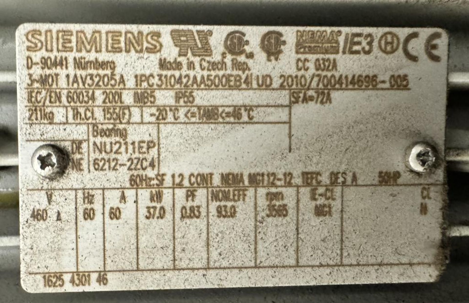 Atlas Copco Air Compressor, Model GA37FF, Serial# API589525, Built 2020. Approximate 3923 running ho - Image 5 of 9