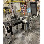 FoxJet Marksman Elite Ink Jet Coder. With coding heads, panel and conveyor. **FROM LOT#2- AVAILABLE
