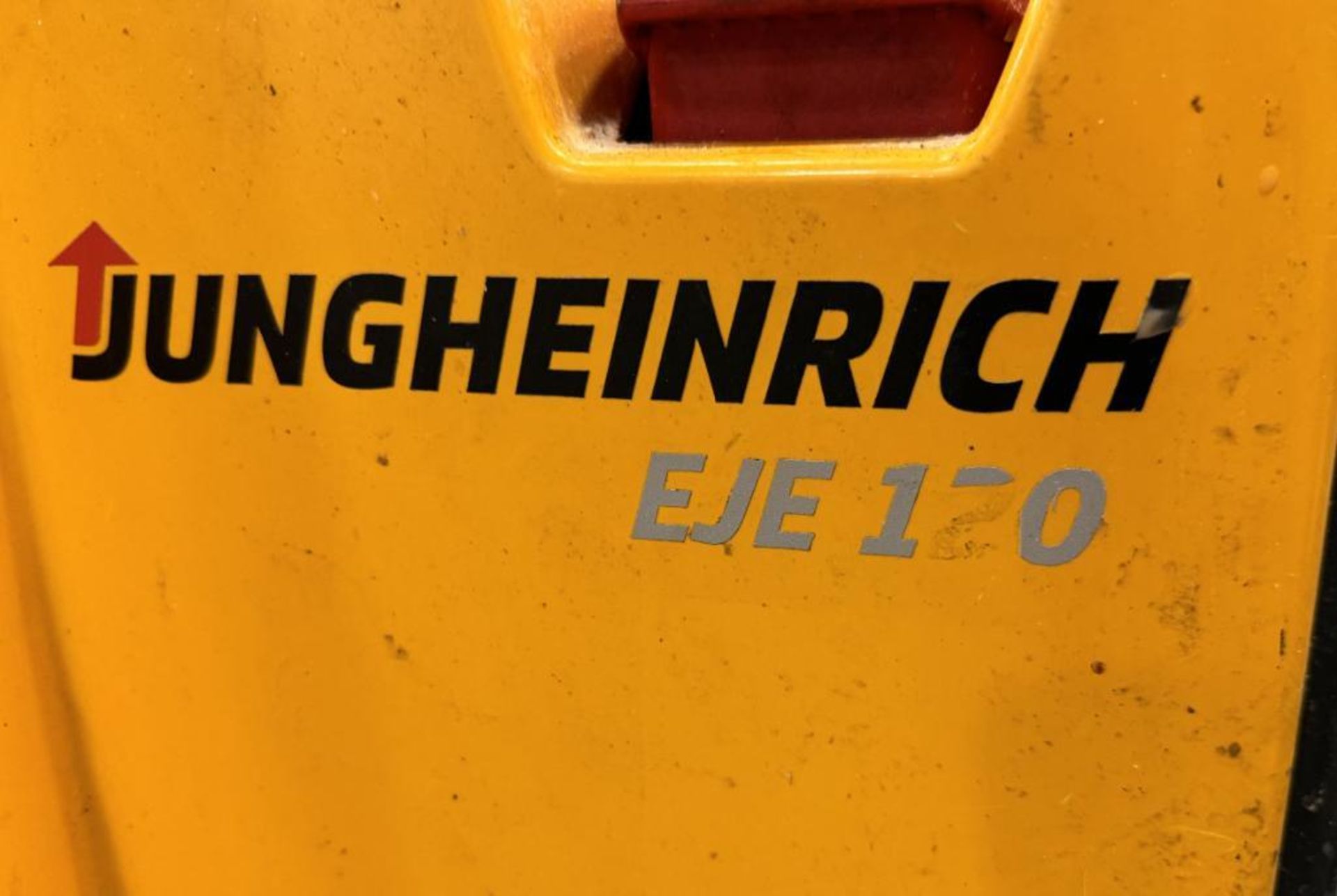Jungheinrich Approximate 4500 Pound Electric Pallet Jack, Model EJE120, Serial# 98087076. - Image 6 of 6