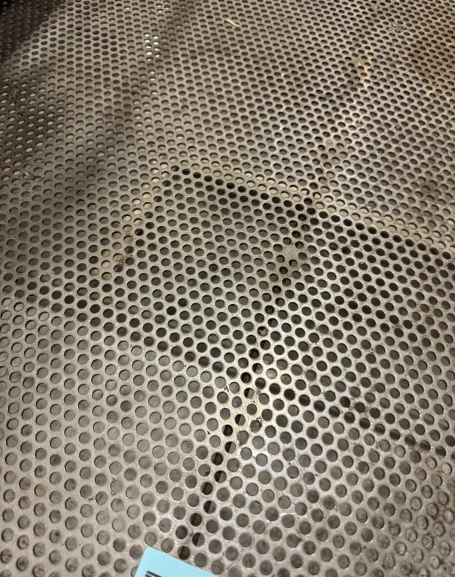 Lot Of (2) Steel Welded Perforated Top Tables, Approximate 36" x 120". - Image 4 of 4