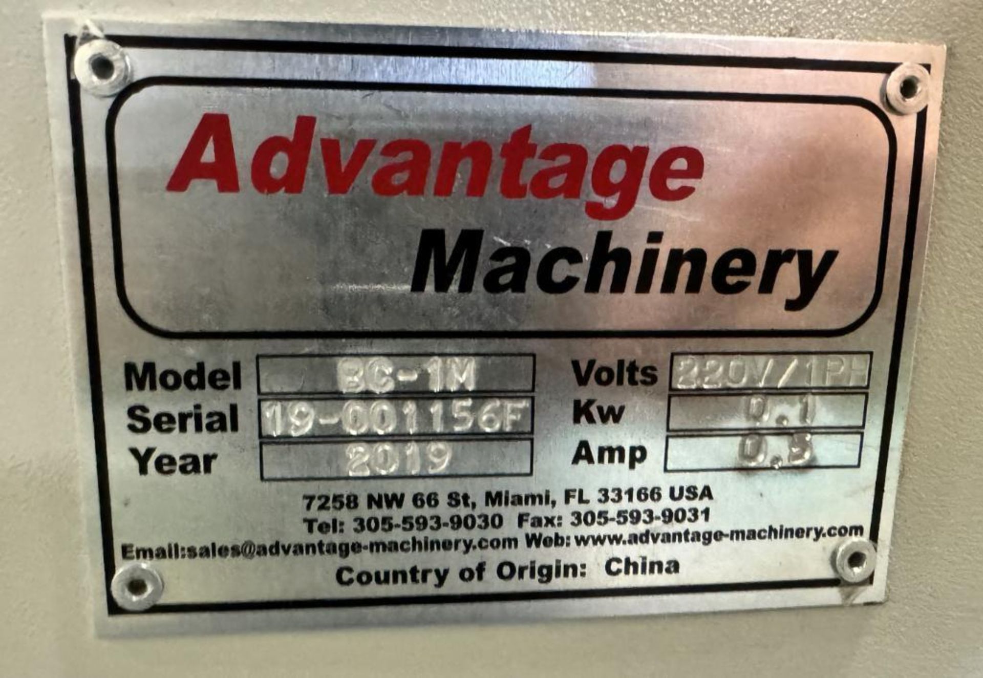 Advantage Machinery L-728 L-Bar Sealing Machine, Serial# 19-001156B, Built 2019. With belted conveyo - Image 14 of 18