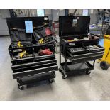 Lot Consisting Of: (2) US General rolling tool boxes. With (4) heat guns and misc. tools.