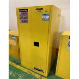Justrite Sure-Grip EX 60 Gallon Capacity Flammable Storage Cabinet, Model 896020.