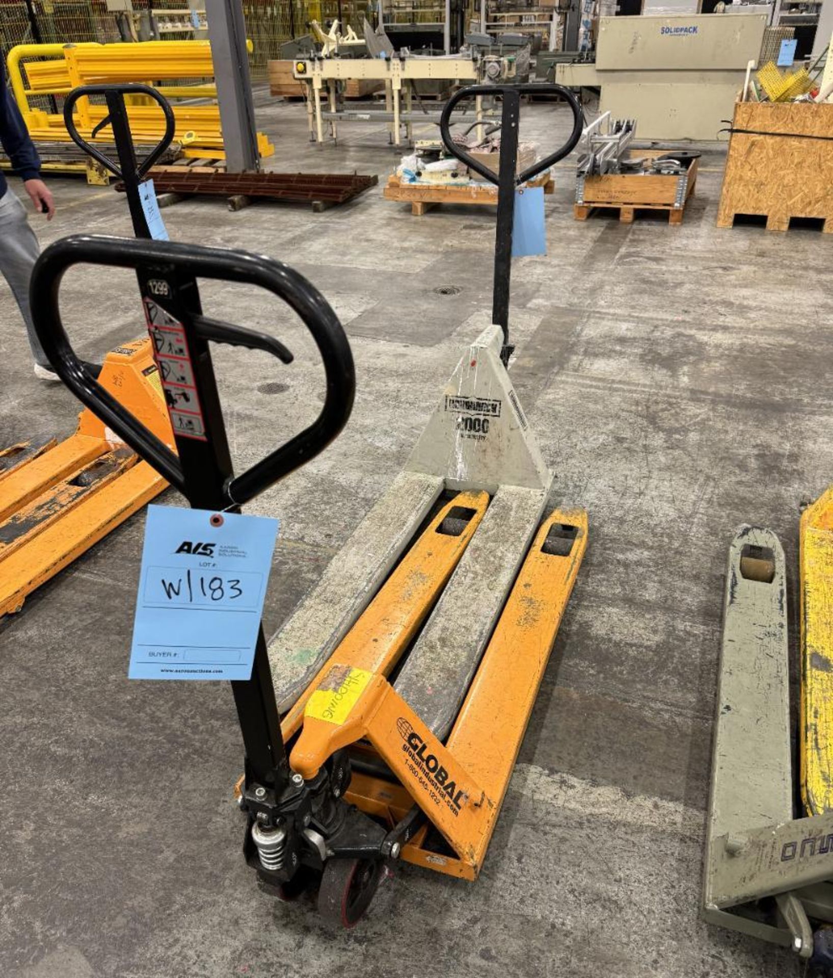 Lot Of (2) Pallet Jacks. With (1) Roughneck 2000#, (1) Global 5500#.