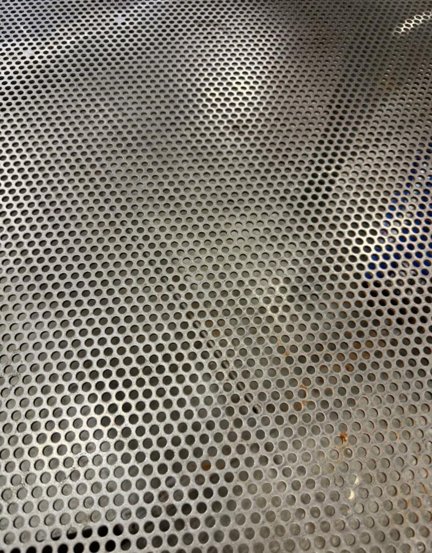 Lot Of (2) Steel Welded Perforated Top Tables, Approximate 36" x 120". - Image 4 of 4