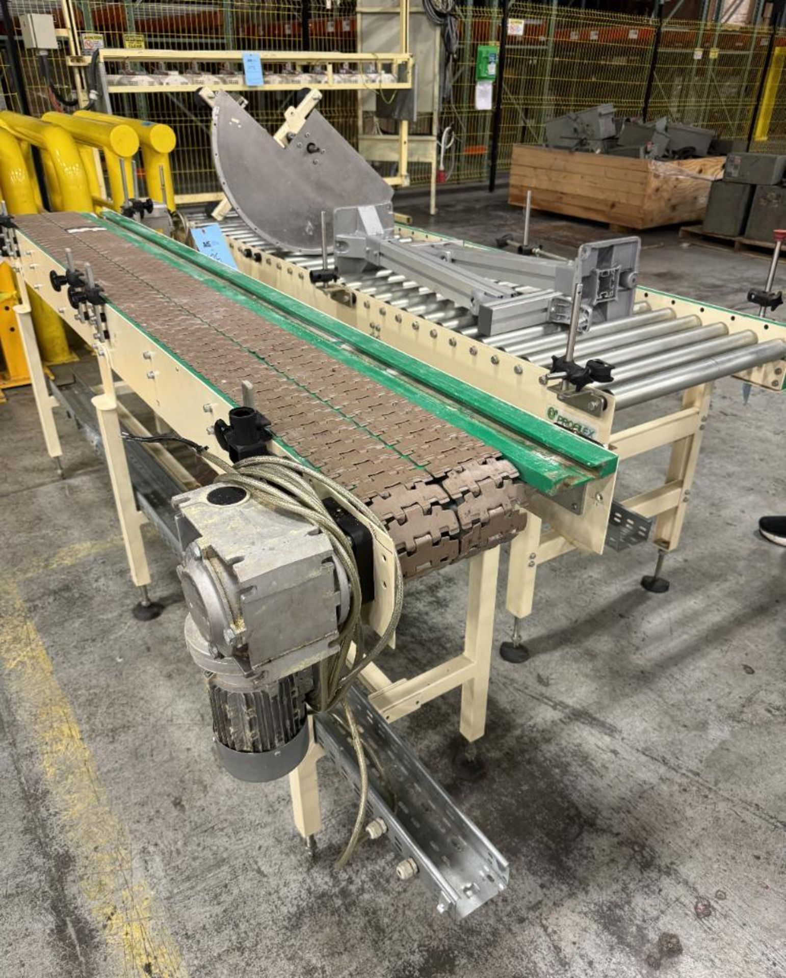 Lot Of (3) Conveyors. With Profilex tabletop, Profilex roller, Dorner belt.