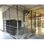 (3) Sided Security Cage, Approximate 12' x 24'.