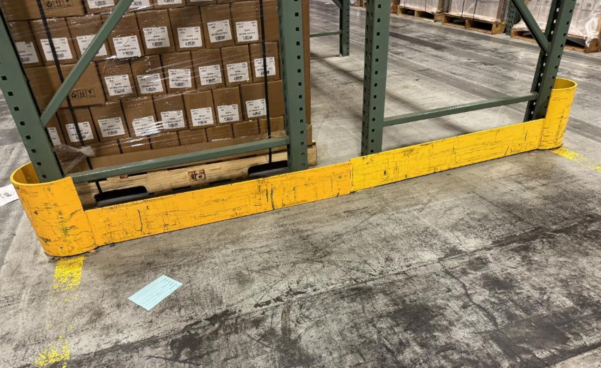 Lot Of Approximate (45) Installed Floor Mounted Pallet Racking Safety Guards. - Image 3 of 4