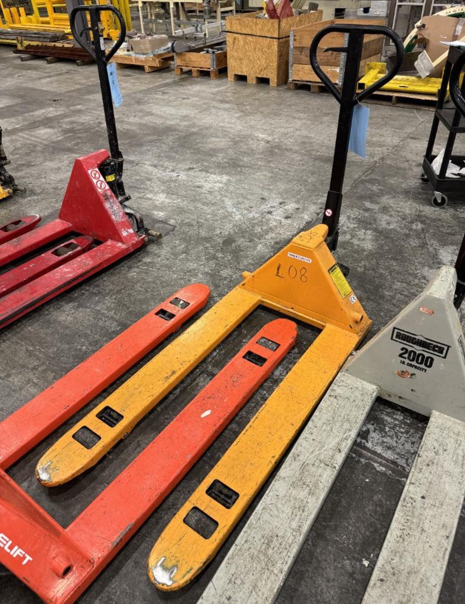 Lot Of (3) Pallet Jacks. With (1) Roughneck 2000# (not working), (1) Uline H-1043 5500#, (1) Nobleli - Image 4 of 7