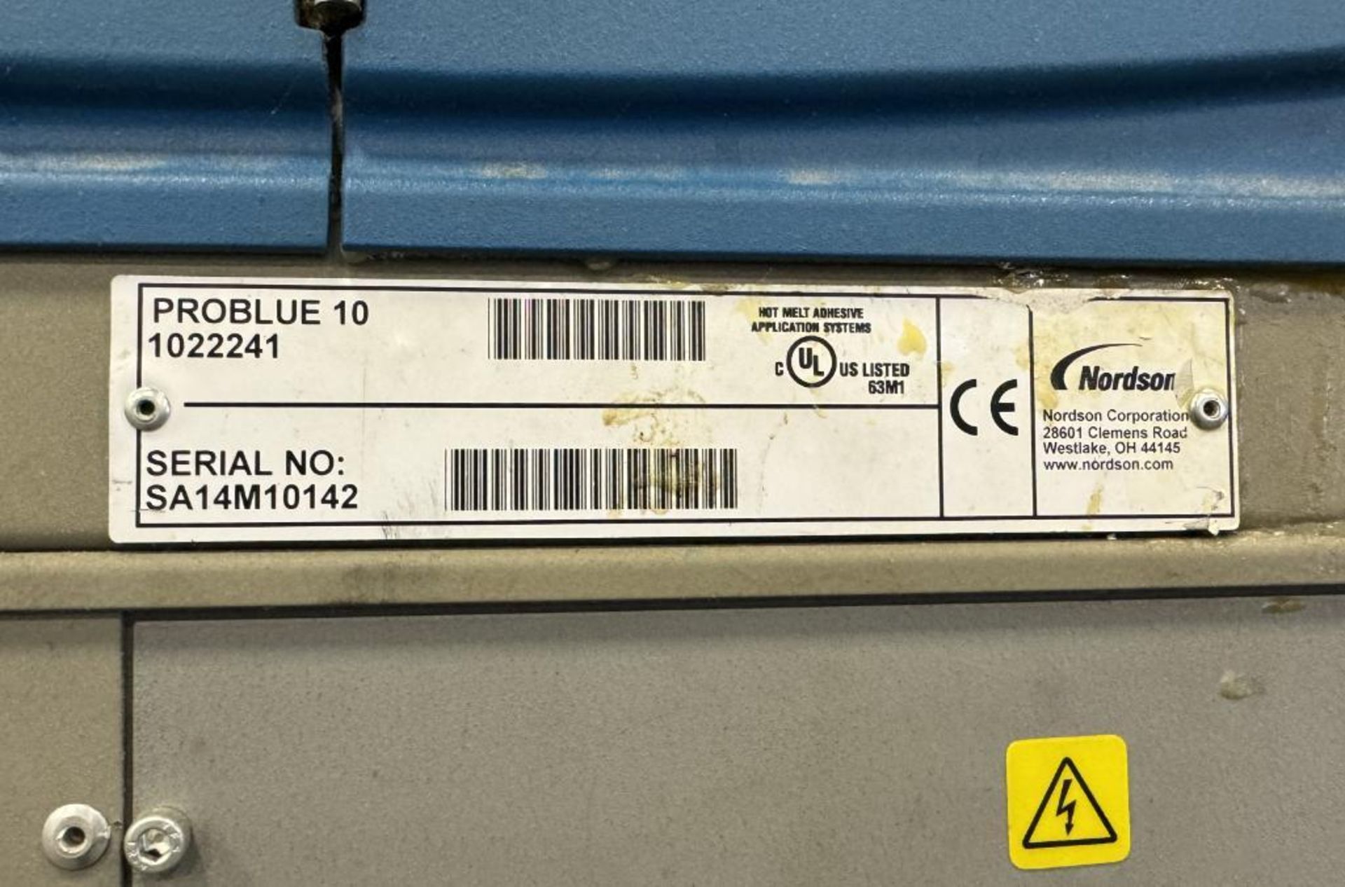 Nordson Problue 10 Glue Unit, Serial# SA14M10142. **FROM LOT#2- AVAILABLE FOR SALE IF LOT#2 NOT SOLD - Image 3 of 3