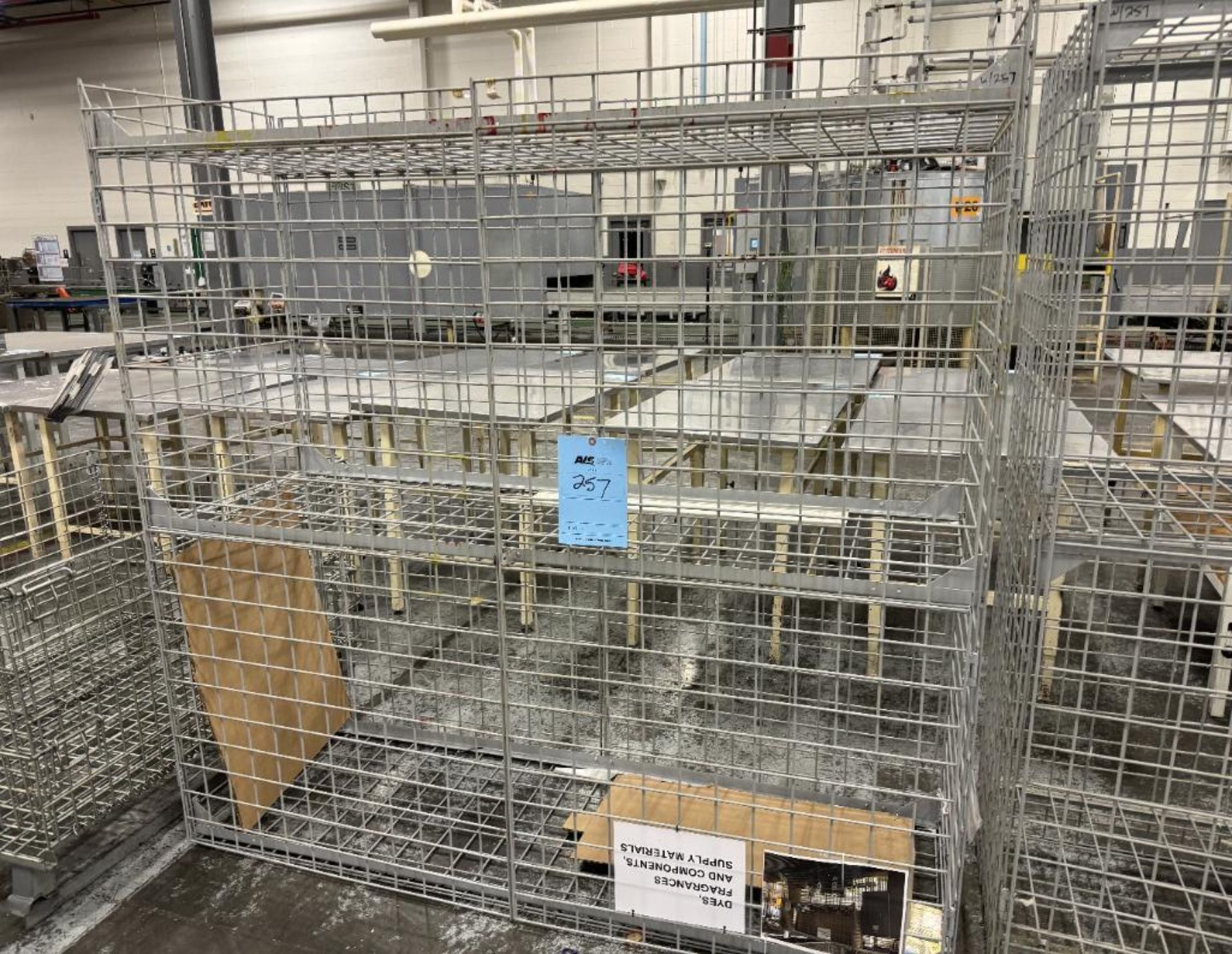 Lot Consisting Of: (2) Security Cages, (1) Cabinet, (1) Wire Basket. - Image 3 of 5