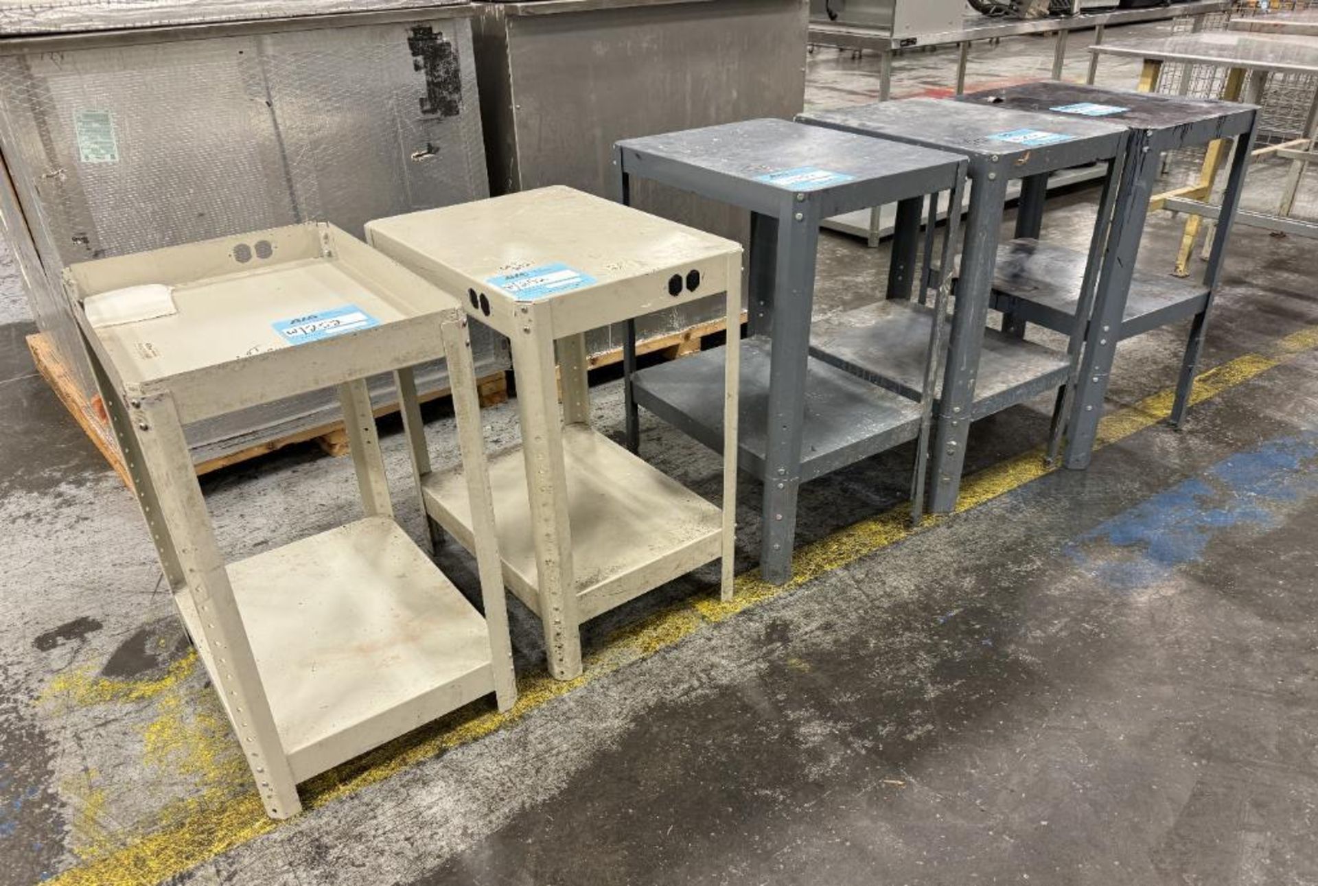 Lot Of (5) Steel Tables.