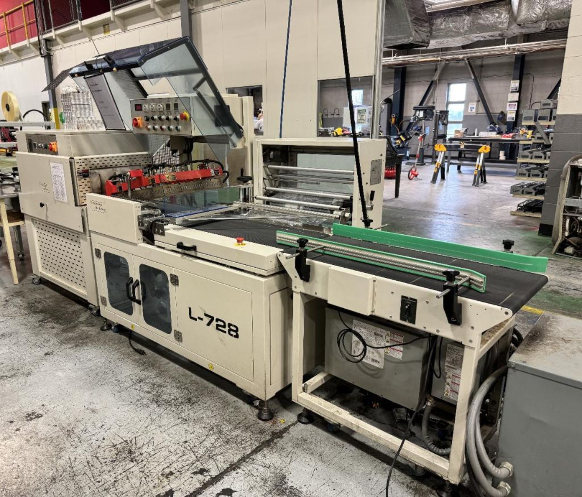 Advantage Machinery L-728 L-Bar Sealing Machine, Serial# 19-001156B, Built 2019. With belted conveyo - Image 5 of 18