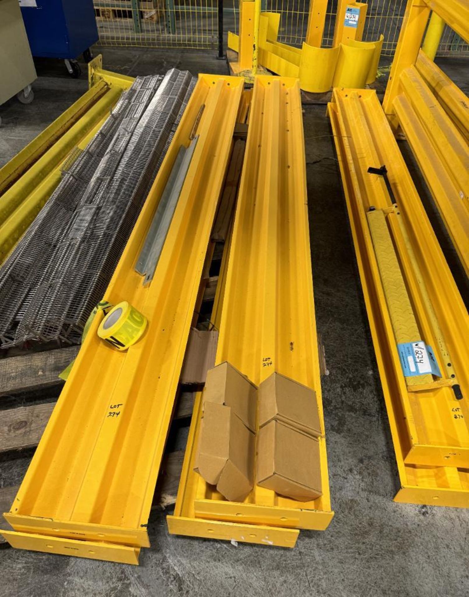 Lot Of Safety posts, railings, and pallet racking floor guards. - Image 4 of 5