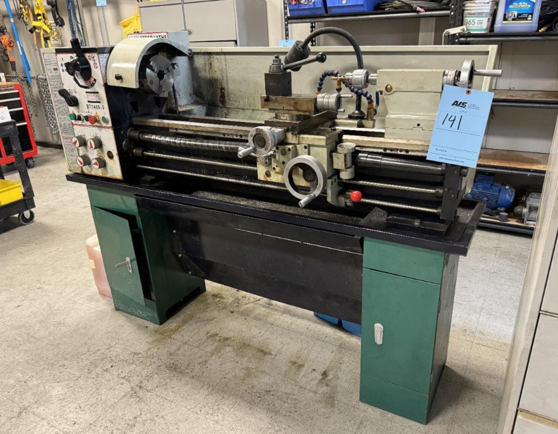 Bolton Tools 14" X 40" Metal Lathe, Model BT1440-3, Serial# 14600168, Built 2014. With misc. tooling