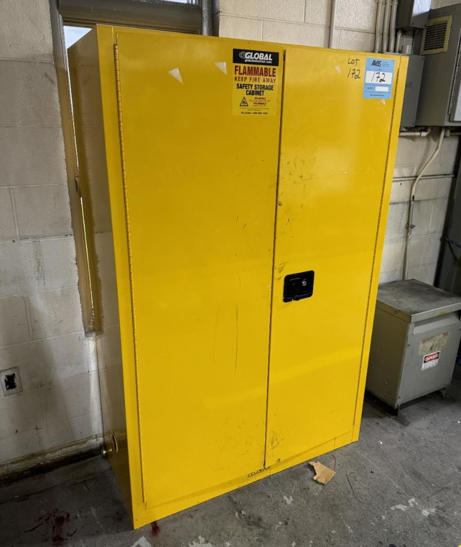 Global Industrial 45 Gallon Capacity Flammable Storage Cabinet, Model 298541. - Image 2 of 4