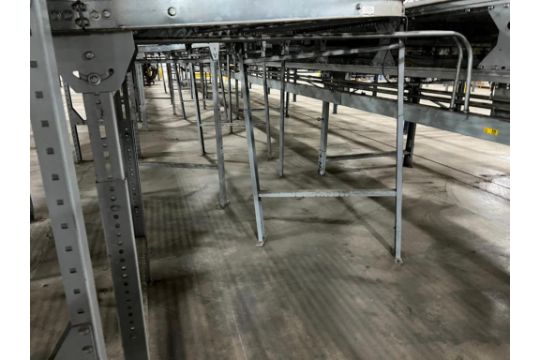 Approx. 29' x 34" Logitech Inc. Curved Gravity and Roller Combination Conveyor, with Approx. 42" x 2 - Image 13 of 13