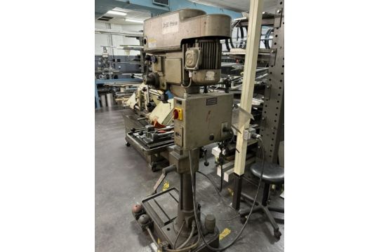 Alzmetall Floor Drill Press, Type AB3ESV, Serial# 12188. With vise. - Image 3 of 13