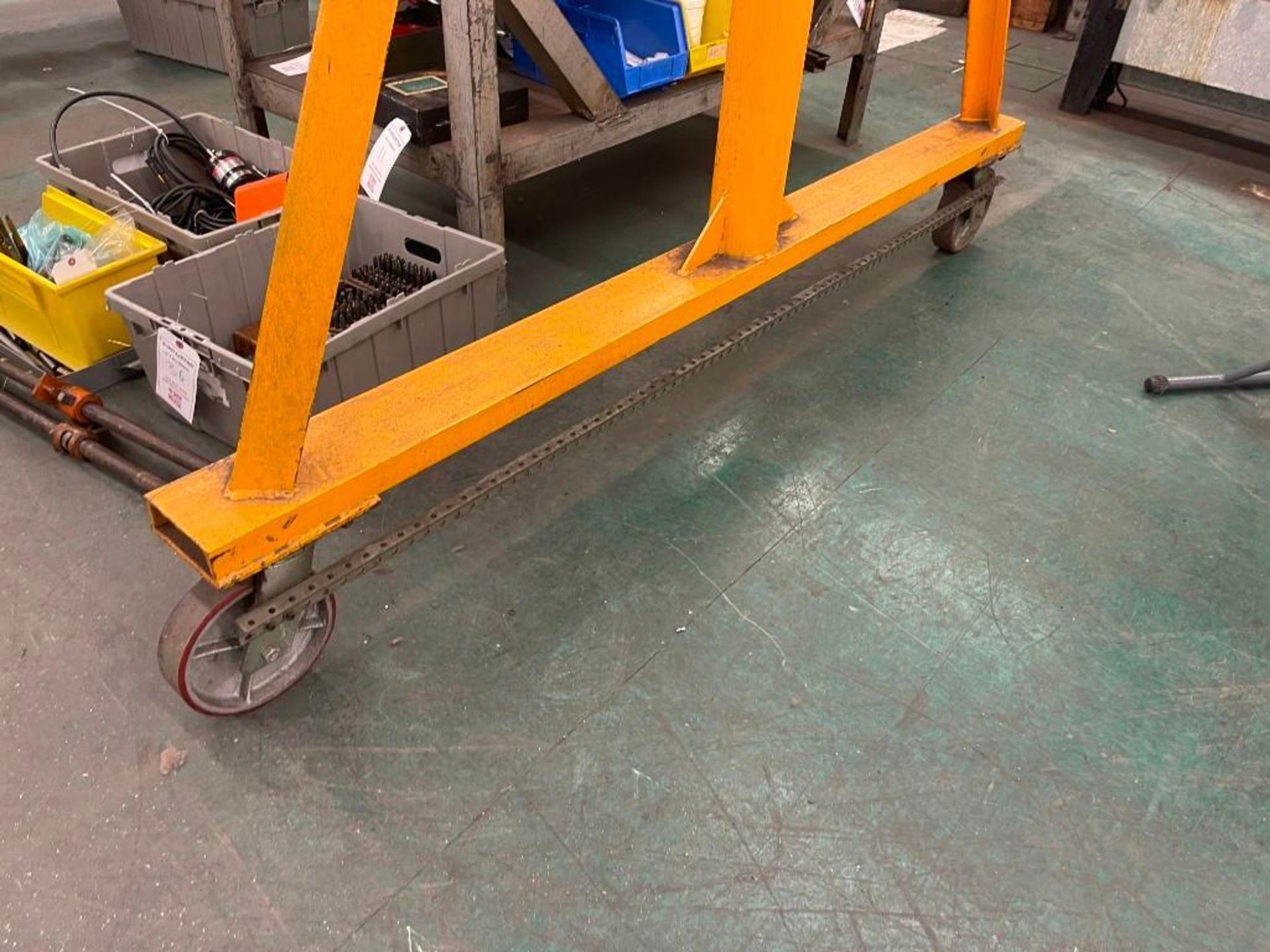 Structural Handing System 2 Ton Handing Systems Gantry Crane, Coffing 2 Ton Hoist, SN: 010935 ...