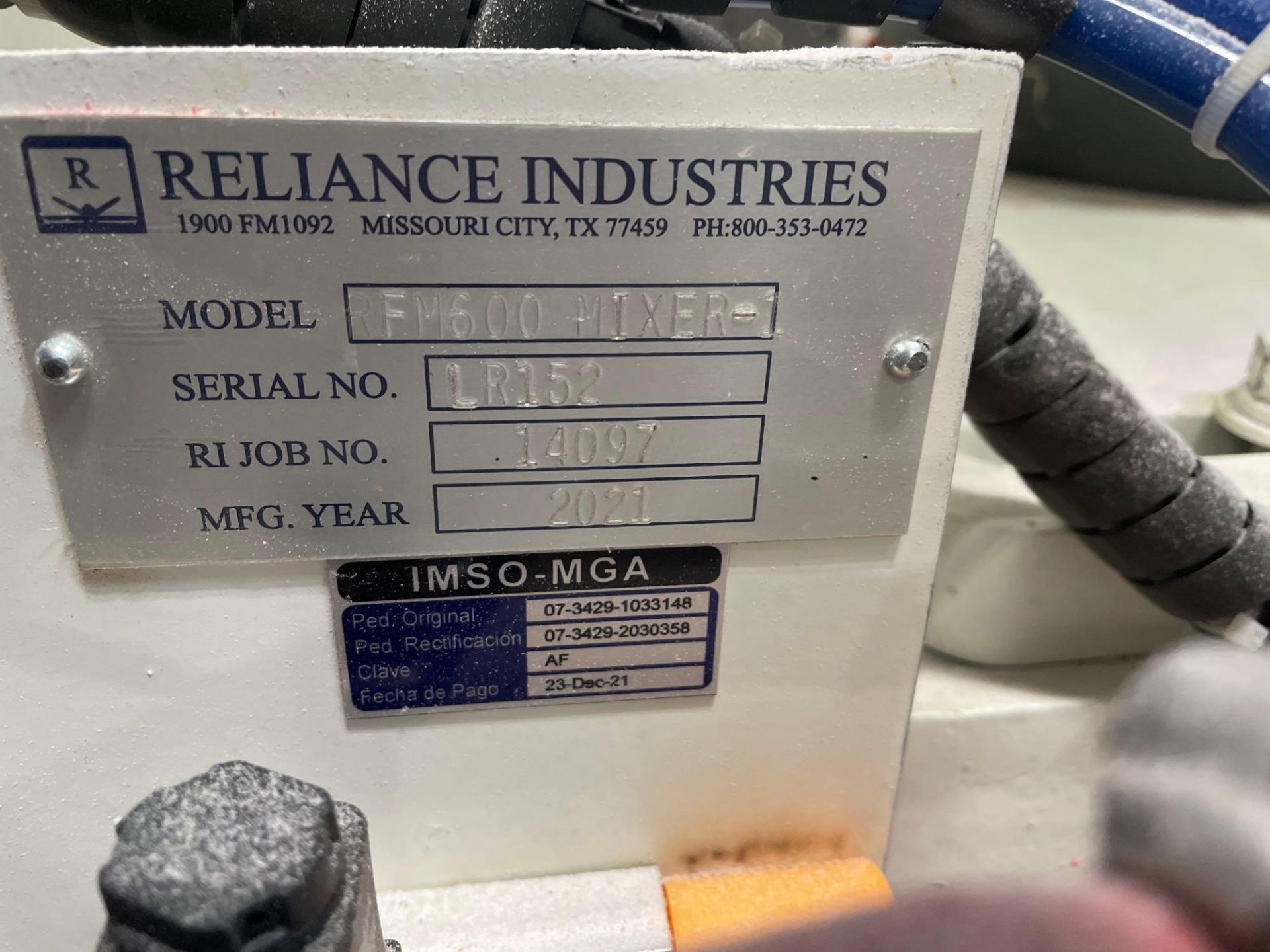 Reliance Industries Mixer - Image 2 of 6