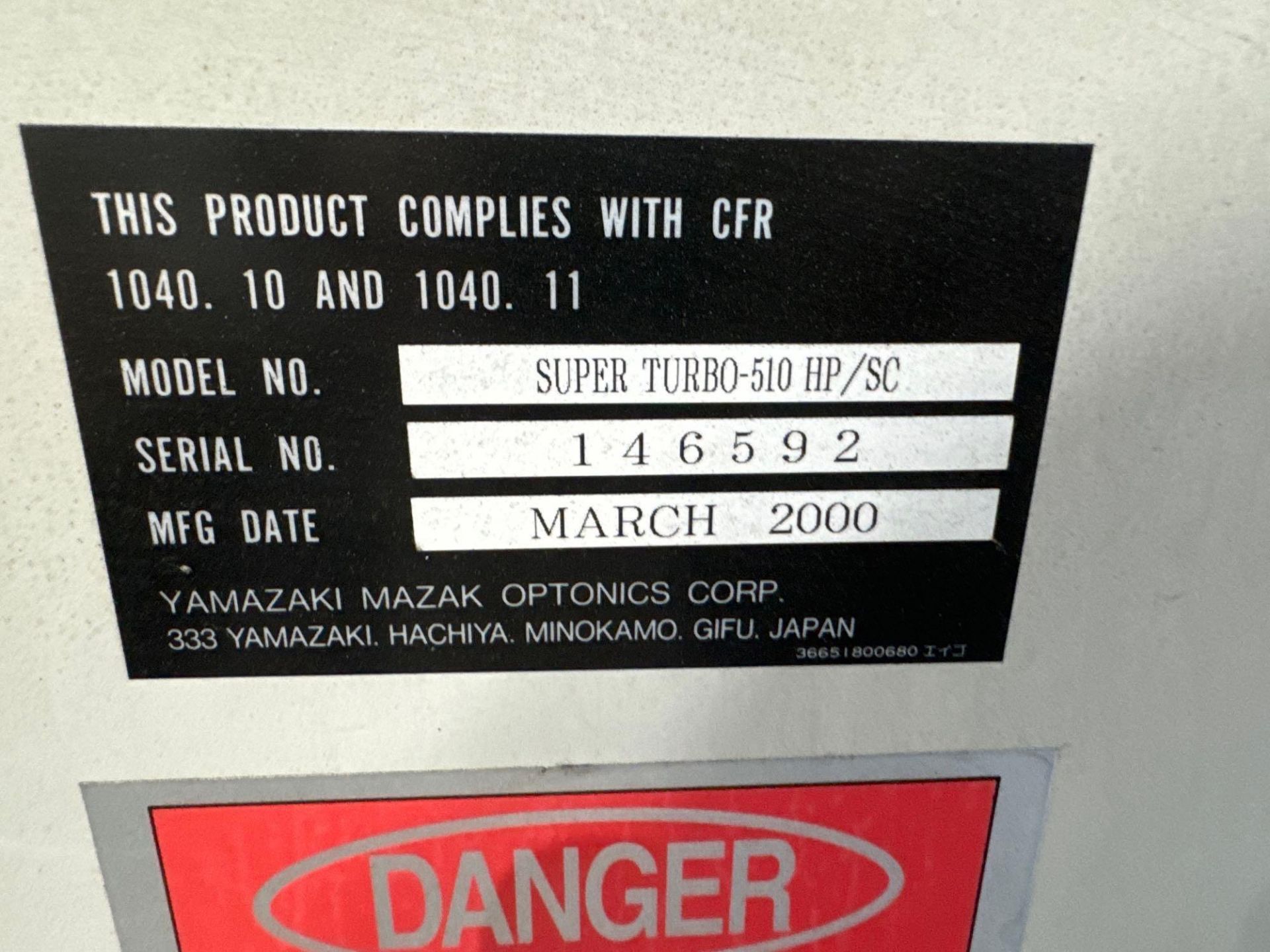 Mazak Super Turbo C02 Laser Cutter - Image 13 of 14