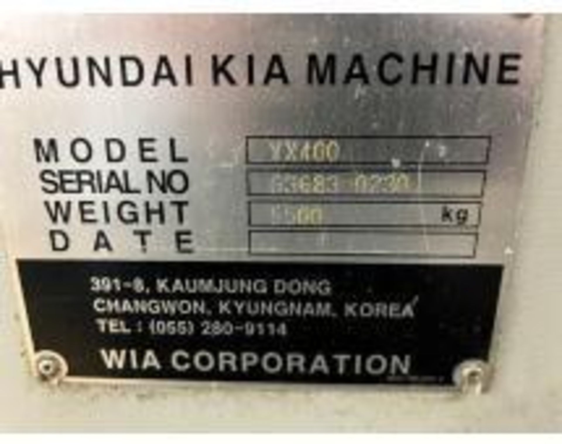 Hyundai-Kia Model VX-400 Vertical Machining Center - Image 11 of 11