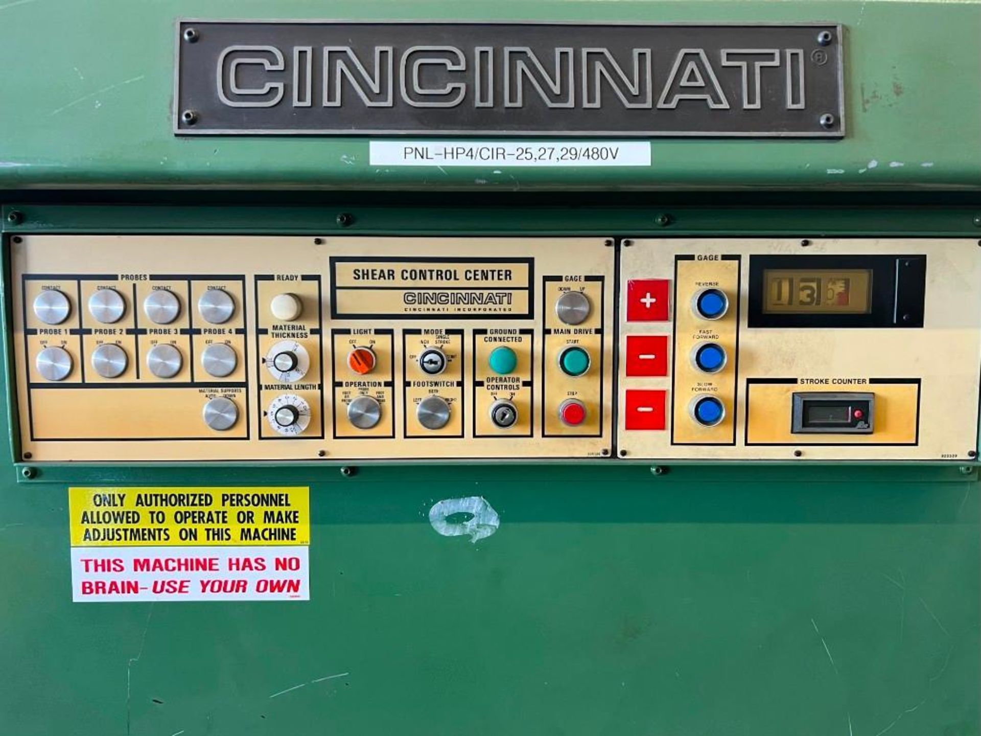 Cincinnati Hydraulic Power Squaring Shear - Image 16 of 16