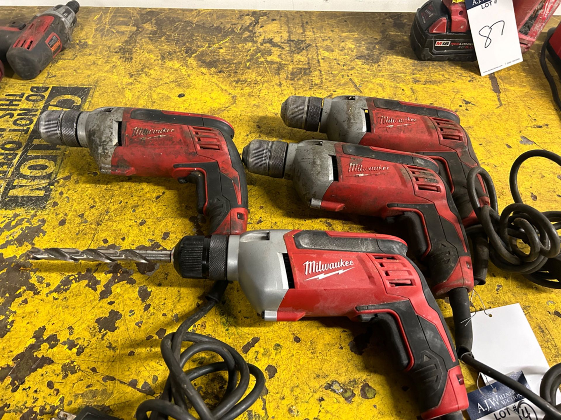 {Each} (4) Milwaukee 3/8" Corded Drills - Image 2 of 2