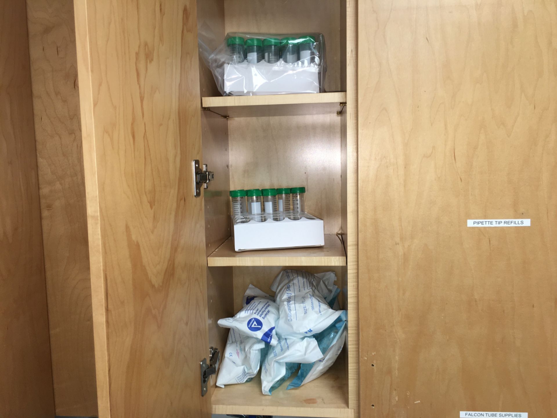 A group of Ass't Lab Supplies in UPPER Cabinets - Image 17 of 33