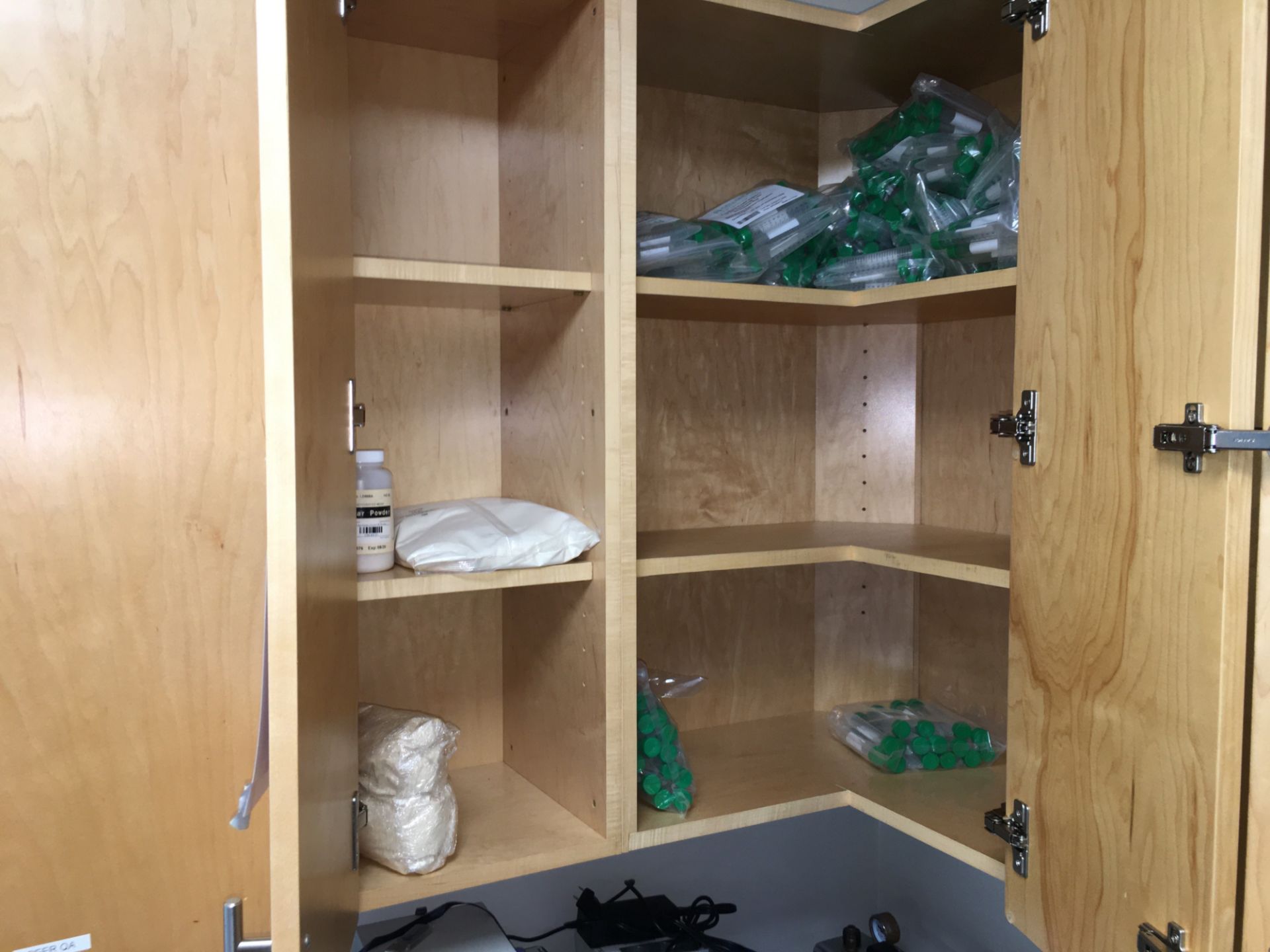 A group of Ass't Lab Supplies in UPPER Cabinets - Image 11 of 33