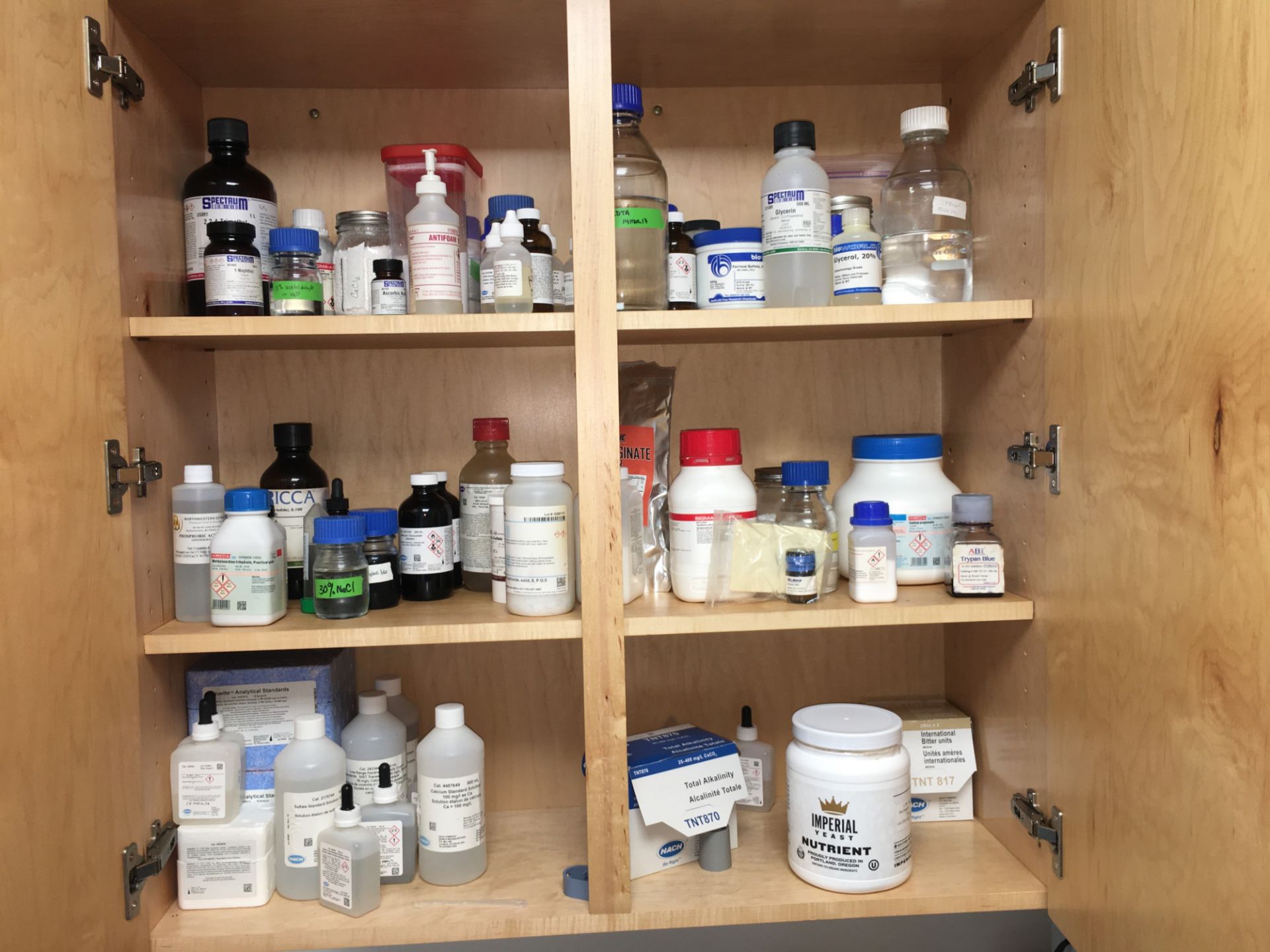 A group of Ass't Lab Supplies in UPPER Cabinets - Image 3 of 33