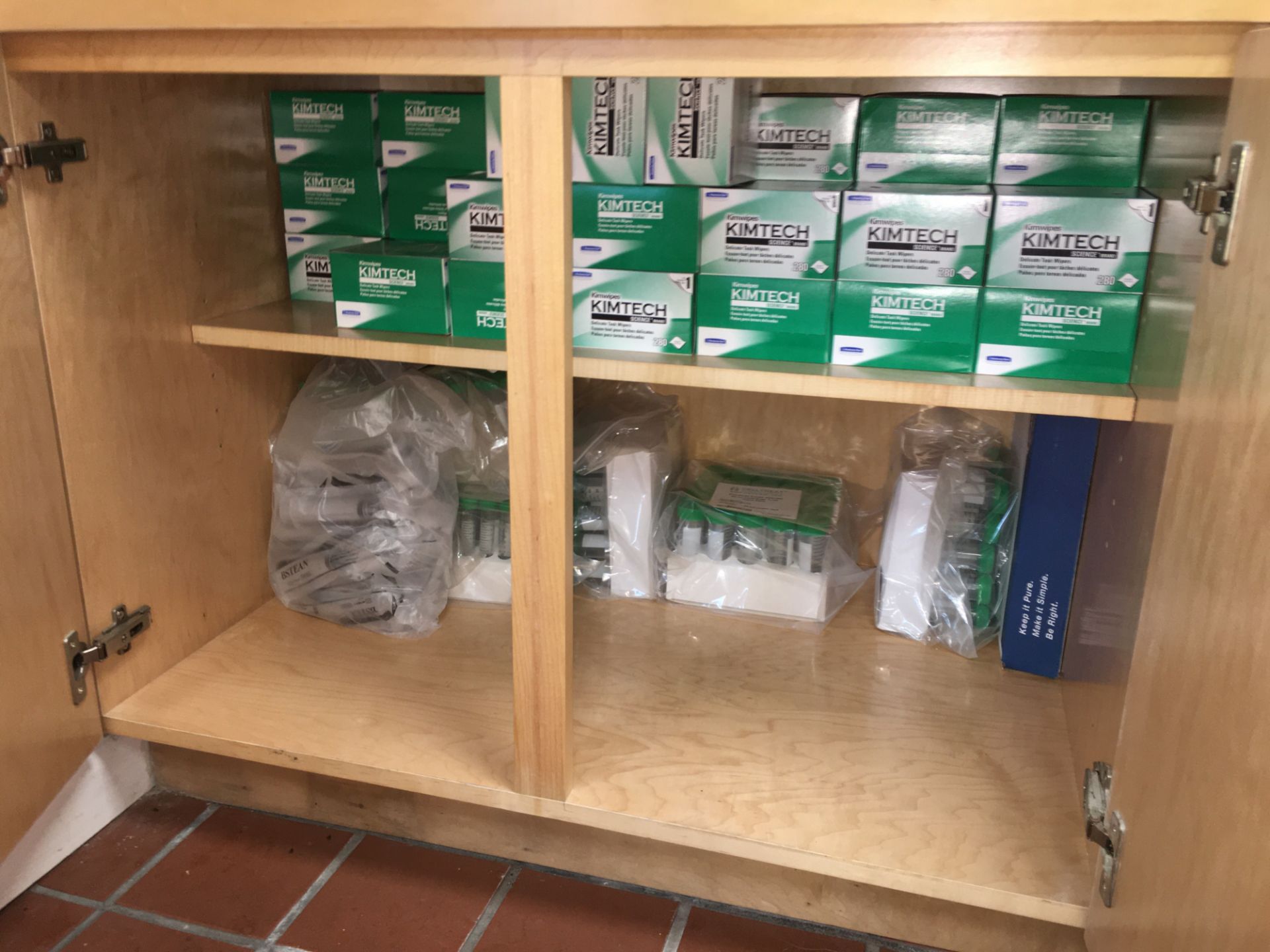 A group of Ass't Lab Supplies in LOWER Cabinets - Image 5 of 9