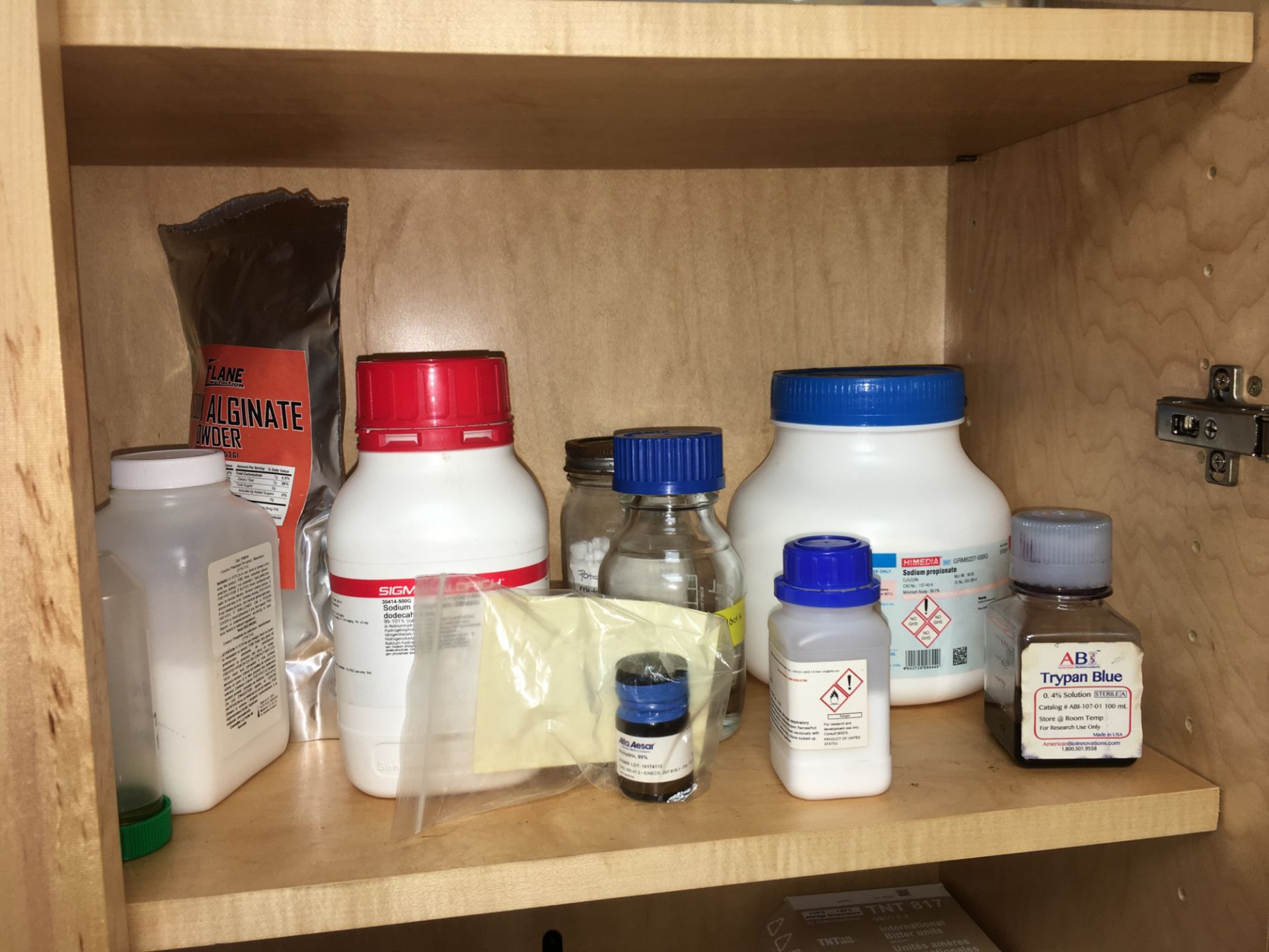 A group of Ass't Lab Supplies in UPPER Cabinets - Image 6 of 33
