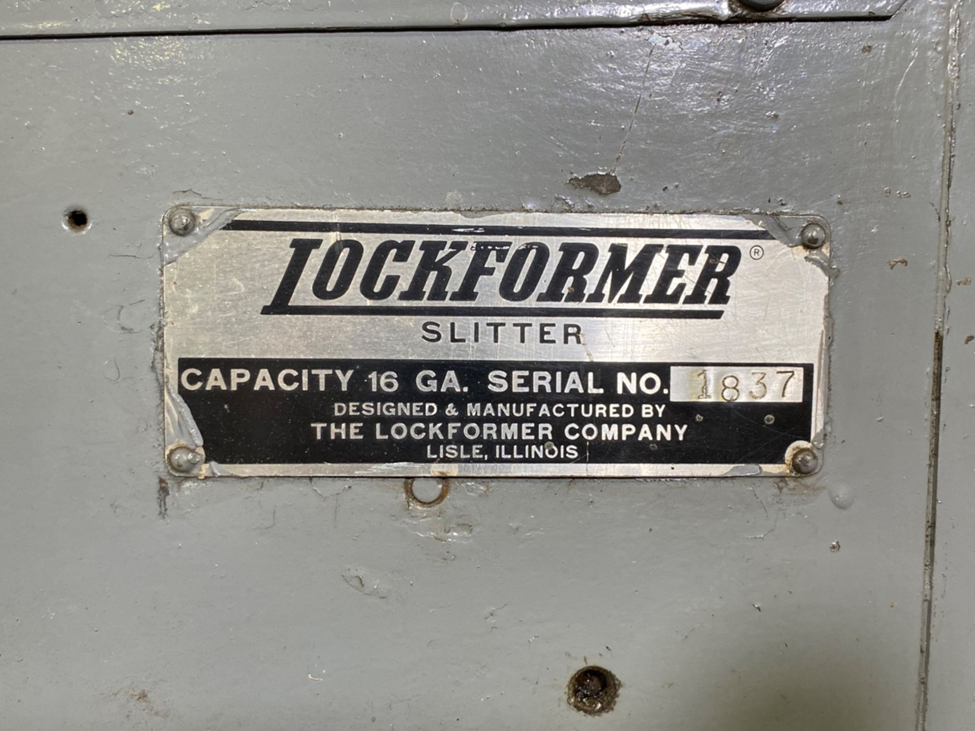 Lockformer slitter, 16 gauge, 24" throat, 1/2 HP, 110 V., 1 phase - Image 8 of 9
