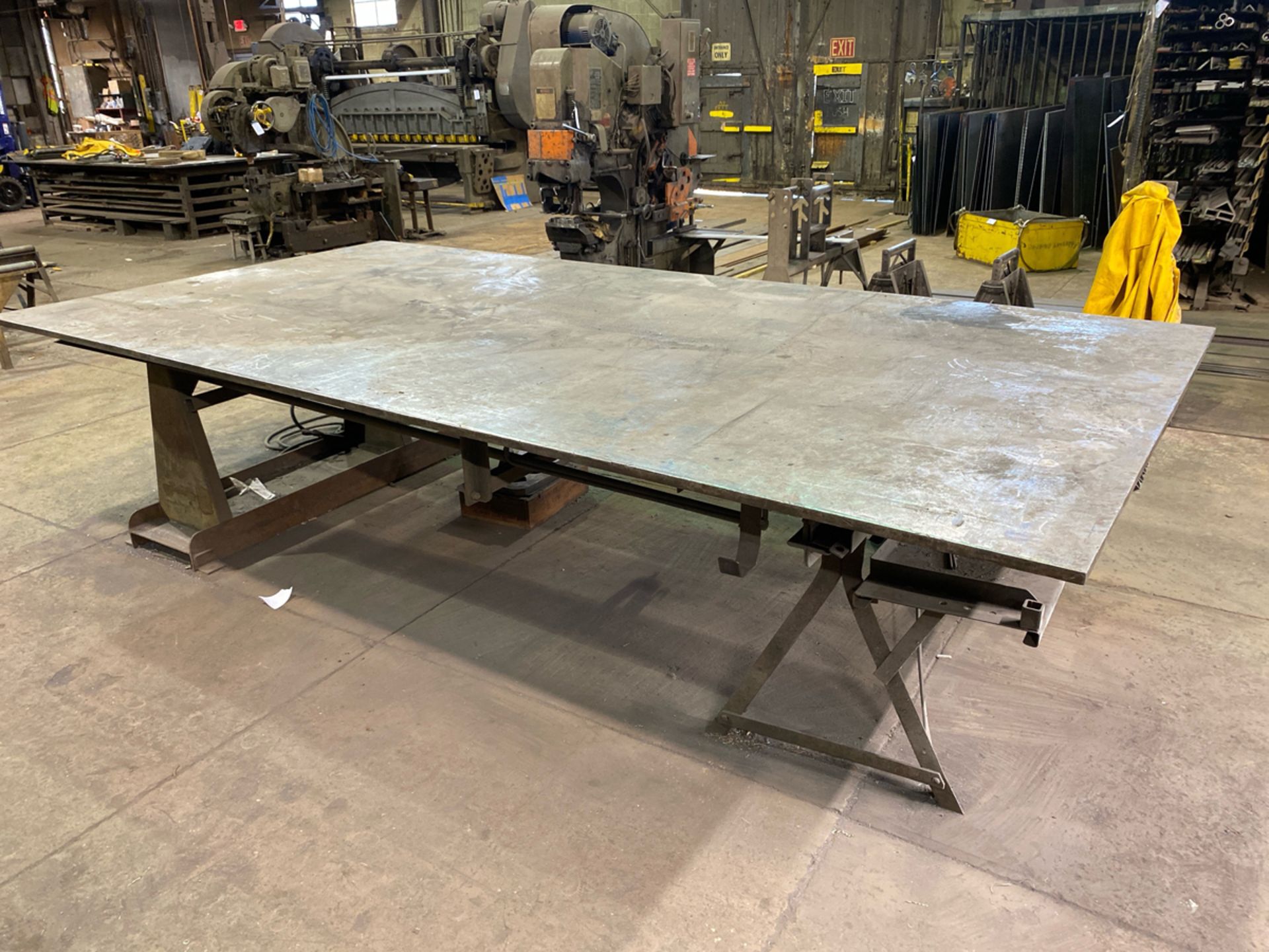 Steel Table with Solid Steel Top - Image 3 of 4