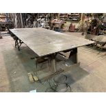 Steel Table with Solid Steel Top