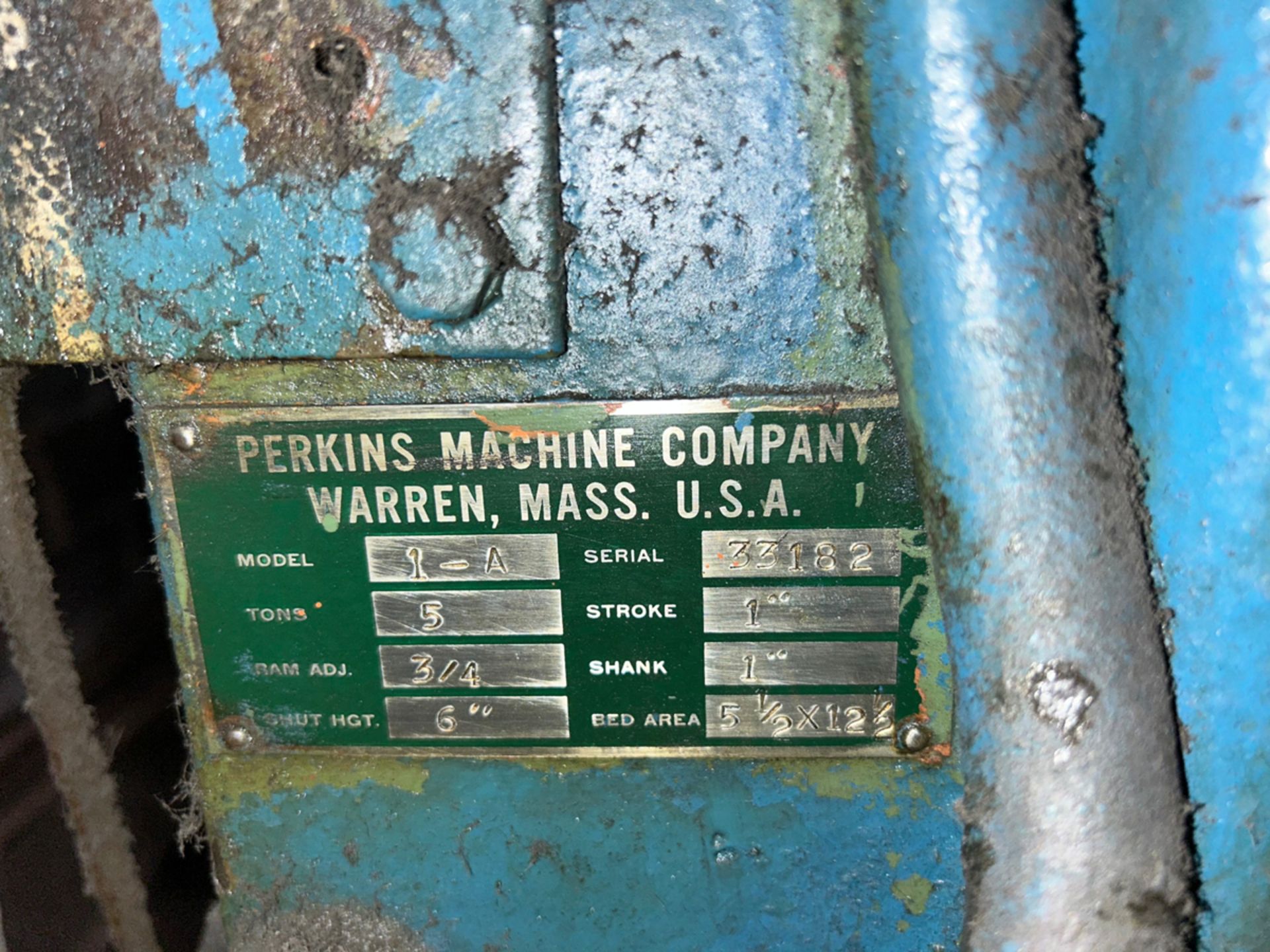 Perkins Machine 5-Ton Power Press - Image 7 of 7