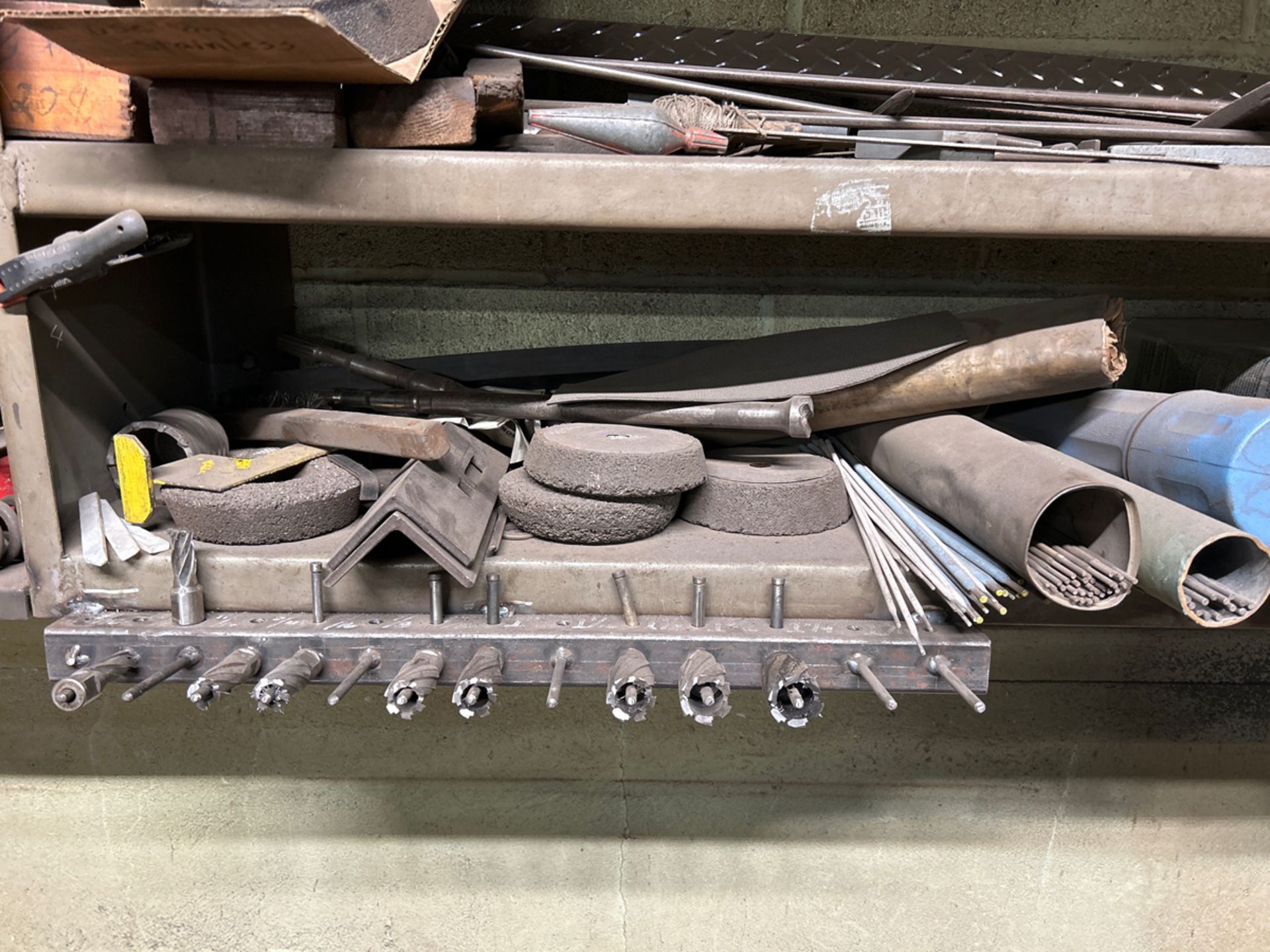 A Group of Rail Metal Accents, Dry Rod and Grinding Wheels - Image 3 of 7