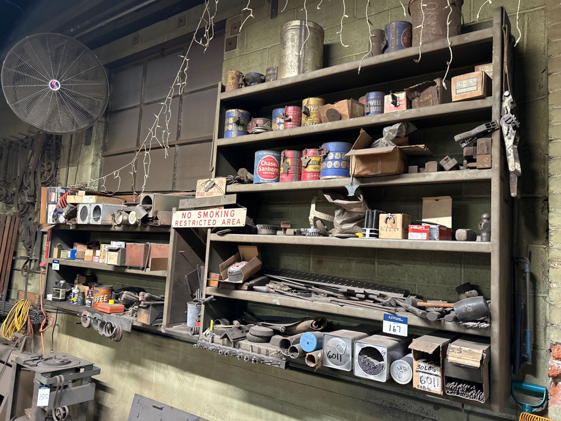 A Group of Rail Metal Accents, Dry Rod and Grinding Wheels